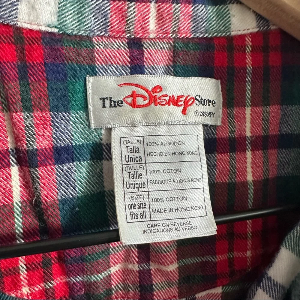 Disney Red Green Plaid Winnie the Pooh Nightshirt - Picture 4 of 10